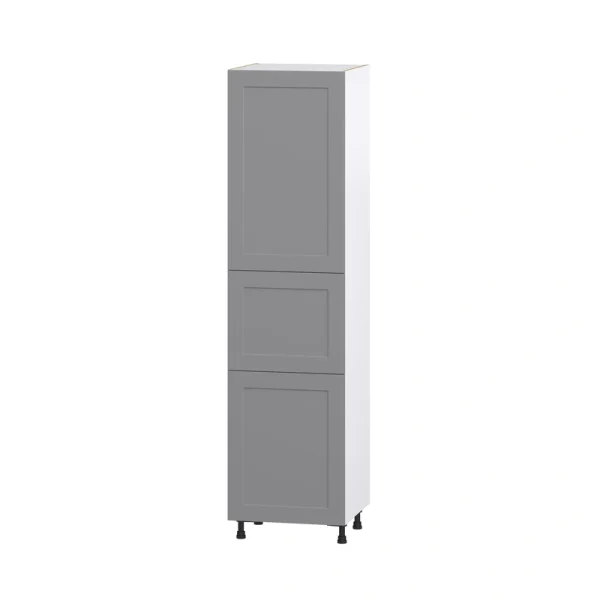 Hugo&Borg Beaumont 24-in W x 94.5-in H x 24-in D Slate Gray Pantry Fully Assembled Cabinet (Recessed Panel Shaker Door Style)