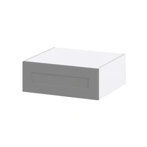 Hugo&Borg Beaumont 27-in W x 10-in H x 24-in D Slate Gray Wall Fully Assembled Cabinet (Recessed Panel Shaker Door Style) T726921546