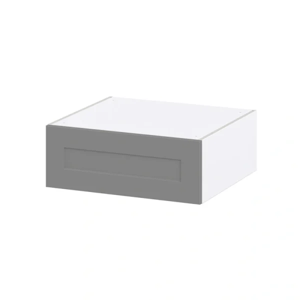 Hugo&Borg Beaumont 27-in W x 10-in H x 24-in D Slate Gray Wall Fully Assembled Cabinet (Recessed Panel Shaker Door Style) T726921546