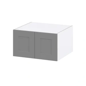 Hugo&Borg Beaumont 27-in W x 15-in H x 24-in D Slate Gray Wall Fully Assembled Cabinet (Recessed Panel Shaker Door Style) T726921510