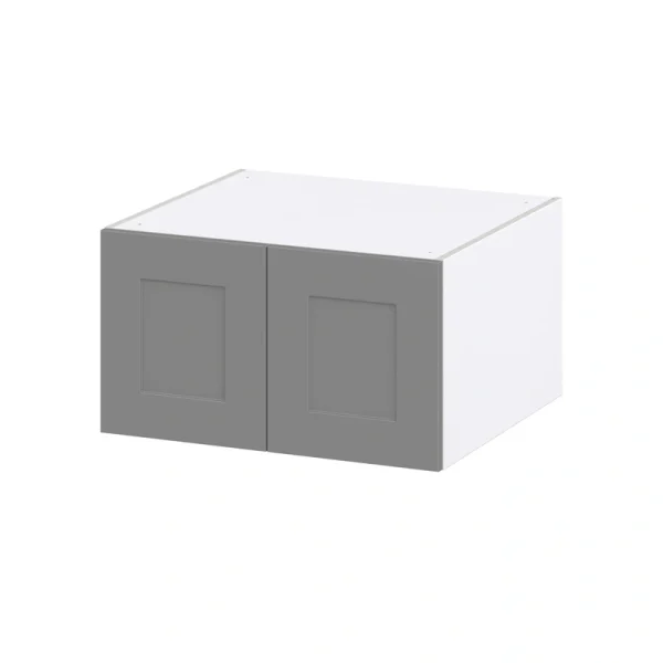 Hugo&Borg Beaumont 27-in W x 15-in H x 24-in D Slate Gray Wall Fully Assembled Cabinet (Recessed Panel Shaker Door Style) T726921510