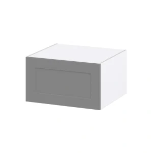 Hugo&Borg Beaumont 27-in W x 15-in H x 24-in D Slate Gray Wall Fully Assembled Cabinet (Recessed Panel Shaker Door Style) T726921511