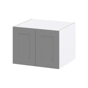 Hugo&Borg Beaumont 27-in W x 20-in H x 24-in D Slate Gray Wall Fully Assembled Cabinet (Recessed Panel Shaker Door Style)