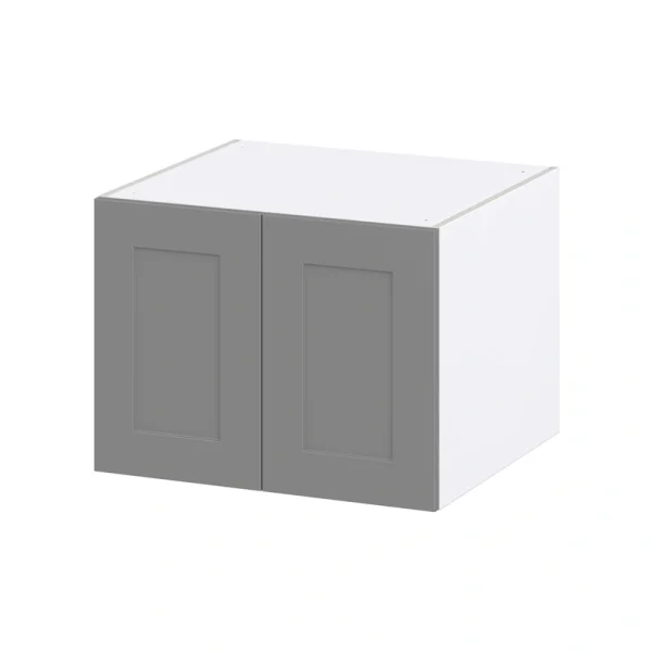 Hugo&Borg Beaumont 27-in W x 20-in H x 24-in D Slate Gray Wall Fully Assembled Cabinet (Recessed Panel Shaker Door Style)