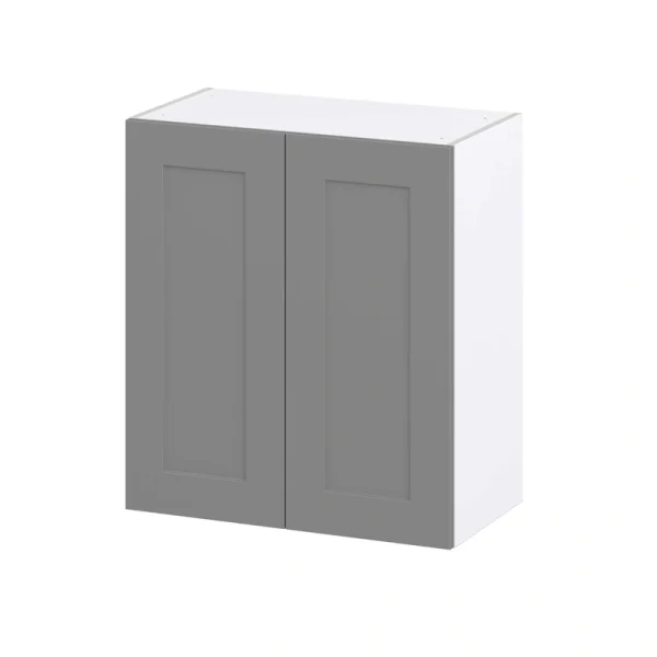 Hugo&Borg Beaumont 27-in W x 30-in H x 14-in D Slate Gray Wall Fully Assembled Cabinet (Recessed Panel Shaker Door Style)