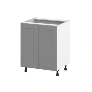Hugo&Borg Beaumont 27-in W x 34.5-in H x 24-in D Slate Gray 3-Drawers Base Fully Assembled Cabinet (Recessed Panel Shaker Style)