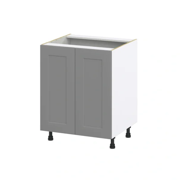 Hugo&Borg Beaumont 27-in W x 34.5-in H x 24-in D Slate Gray 3-Drawers Base Fully Assembled Cabinet (Recessed Panel Shaker Style)
