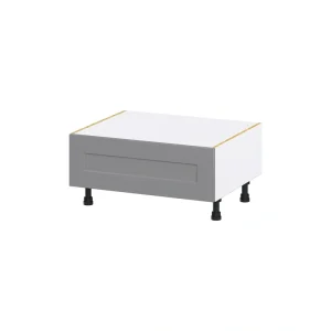 Hugo&Borg Beaumont 30-in W x 14.5-in H x 24-in D Slate Gray 1-Drawer Base Fully Assembled Cabinet