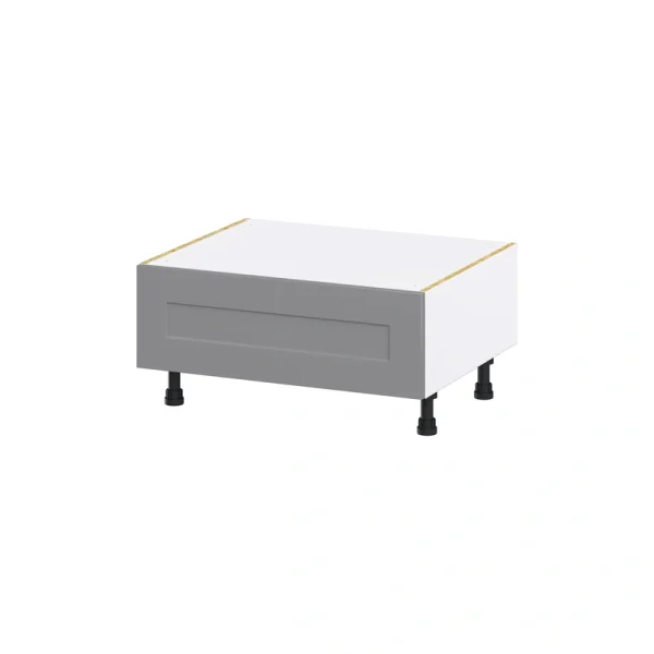 Hugo&Borg Beaumont 30-in W x 14.5-in H x 24-in D Slate Gray 1-Drawer Base Fully Assembled Cabinet