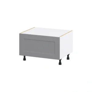 Hugo&Borg Beaumont 30-in W x 19.5-in H x 24-in D Slate Gray 1-Drawer Base Fully Assembled Cabinet