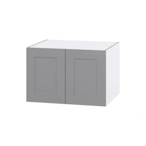 Hugo&Borg Beaumont 30-in W x 20-in H x 24-in D Slate Gray Wall Fully Assembled Cabinet (Flat Panel Shaker Door Style)