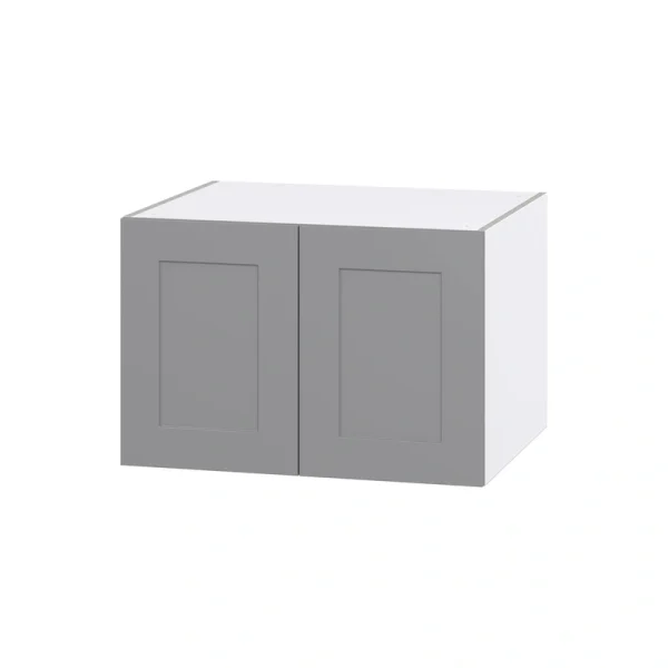 Hugo&Borg Beaumont 30-in W x 20-in H x 24-in D Slate Gray Wall Fully Assembled Cabinet (Flat Panel Shaker Door Style)