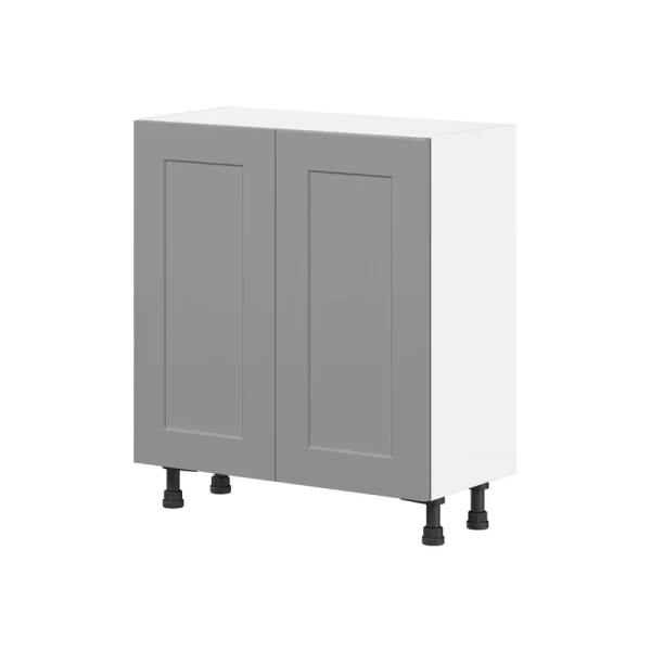 Hugo&Borg Beaumont 30-in W x 34.5-in H x 14-in D Slate Gray Base Fully Assembled Cabinet (Flat Panel Shaker Door Style)