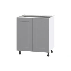 Hugo&Borg Beaumont 30-in W x 34.5-in H x 24-in D Slate Gray 3-Drawers Base Fully Assembled Cabinet (Flat Panel Shaker Style)