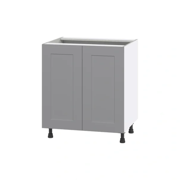 Hugo&Borg Beaumont 30-in W x 34.5-in H x 24-in D Slate Gray 3-Drawers Base Fully Assembled Cabinet (Flat Panel Shaker Style)