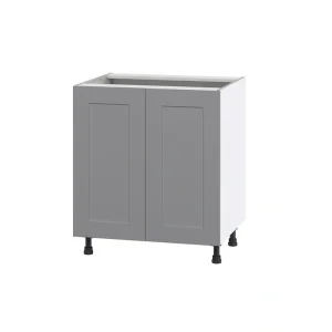 Hugo&Borg Beaumont 30-in W x 34.5-in H x 24-in D Slate Gray Base Fully Assembled Cabinet (Flat Panel Shaker Door Style)