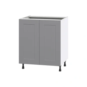 Hugo&Borg Beaumont 30-in W x 34.5-in H x 24-in D Slate Gray Sink Base Fully Assembled Cabinet (Flat Panel Shaker Style)