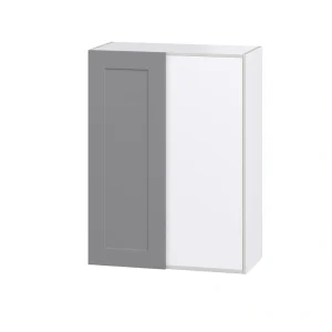 Hugo&Borg Beaumont 30-in W x 40-in H x 14-in D Slate Gray Wall Fully Assembled Cabinet (Recessed Panel Shaker Door Style) T726921091