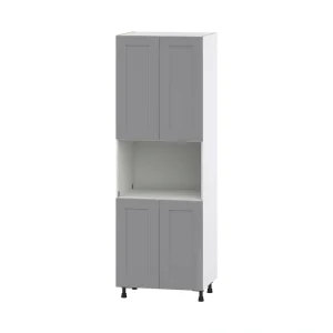 Hugo&Borg Beaumont 30-in W x 89.5-in H x 24-in D Slate Gray Pantry Fully Assembled Cabinet (Flat Panel Shaker Door Style) T726920024