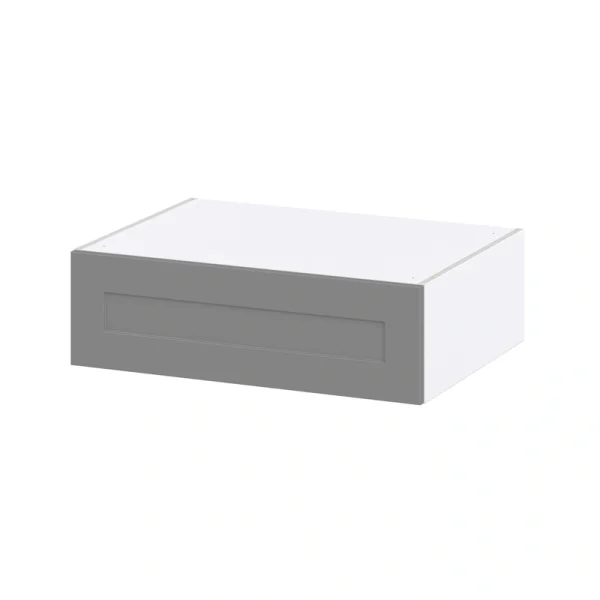 Hugo&Borg Beaumont 33-in W x 10-in H x 24-in D Slate Gray Wall Fully Assembled Cabinet (Recessed Panel Shaker Door Style)