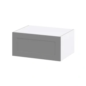 Hugo&Borg Beaumont 33-in W x 15-in H x 24-in D Slate Gray Wall Fully Assembled Cabinet (Recessed Panel Shaker Door Style)