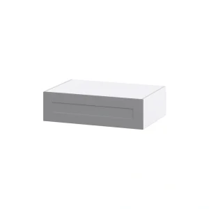 Hugo&Borg Beaumont 36-in W x 10-in H x 24-in D Slate Gray Wall Fully Assembled Cabinet (Recessed Panel Shaker Door Style)