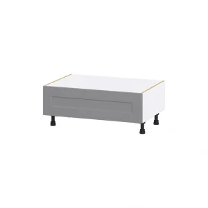 Hugo&Borg Beaumont 36-in W x 14.5-in H x 24-in D Slate Gray 1-Drawer Base Fully Assembled Cabinet