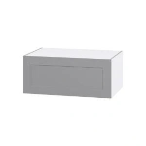 Hugo&Borg Beaumont 36-in W x 15-in H x 24-in D Slate Gray Wall Fully Assembled Cabinet (Flat Panel Shaker Door Style) T726920035