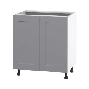 Hugo&Borg Beaumont 36-in W x 34.5-in H x 24-in D Slate Gray Base Fully Assembled Cabinet (Flat Panel Shaker Door Style) T726920566