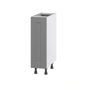 Hugo&Borg Beaumont 9-in W x 34.5-in H x 24-in D Slate Gray Base Fully Assembled Cabinet (Flat Panel Shaker Door Style)