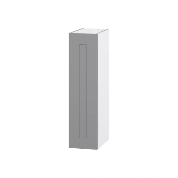 Hugo&Borg Beaumont 9-in W x 35-in H x 14-in D Slate Gray Wall Fully Assembled Cabinet (Flat Panel Shaker Door Style)