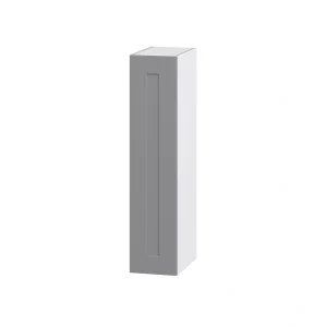 Hugo&Borg Beaumont 9-in W x 40-in H x 14-in D Slate Gray Wall Fully Assembled Cabinet (Recessed Panel Shaker Door Style)