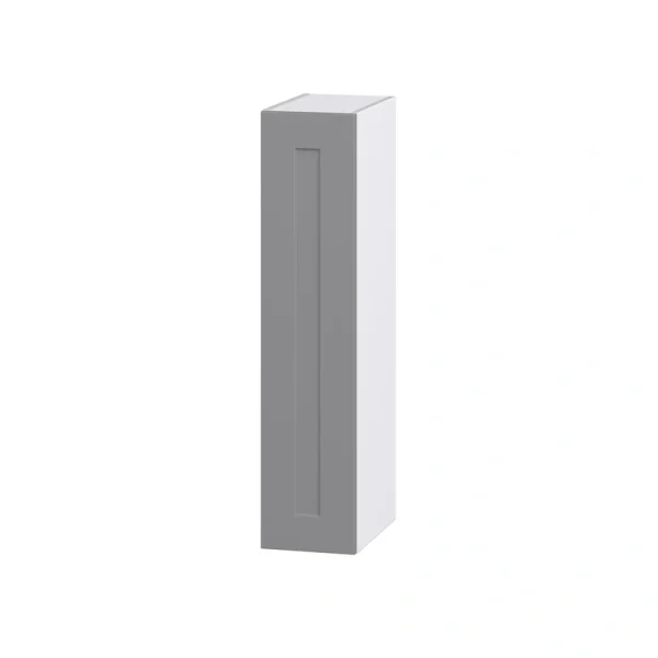 Hugo&Borg Beaumont 9-in W x 40-in H x 14-in D Slate Gray Wall Fully Assembled Cabinet (Recessed Panel Shaker Door Style)
