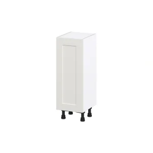 Hugo&Borg Belcourt 12-in W x 34.5-in H x 14-in D Gray Painted Base Fully Assembled Cabinet (Recessed Panel Shaker Door Style)