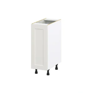 Hugo&Borg Belcourt 12-in W x 34.5-in H x 24-in D Gray Painted 3-Drawers Base Fully Assembled Cabinet (Recessed Panel Shaker Style)