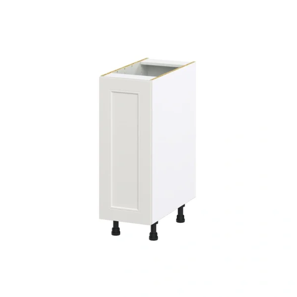 Hugo&Borg Belcourt 12-in W x 34.5-in H x 24-in D Gray Painted 3-Drawers Base Fully Assembled Cabinet (Recessed Panel Shaker Style)