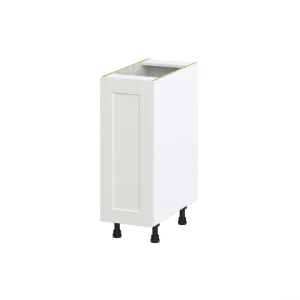 Hugo&Borg Belcourt 12-in W x 34.5-in H x 24-in D Gray Painted Base Fully Assembled Cabinet (Recessed Panel Shaker Door Style)