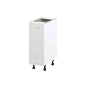 Hugo&Borg Belcourt 12-in W x 34.5-in H x 25-in D Gray Painted 1-Drawer Pull-out Cabinet Base Fully Assembled Cabinet (Recessed Panel Style) T726919970