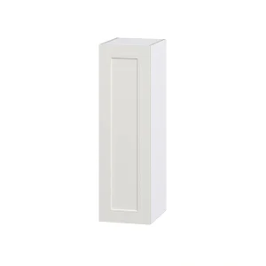 Hugo&Borg Belcourt 12-in W x 40-in H x 14-in D Gray Painted Wall Fully Assembled Cabinet (Recessed Panel Shaker Door Style)