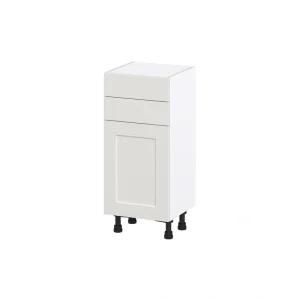 Hugo&Borg Belcourt 15-in W x 34.5-in H x 14-in D Gray Painted 2-Drawers Base Fully Assembled Cabinet (Recessed Panel Shaker Style)