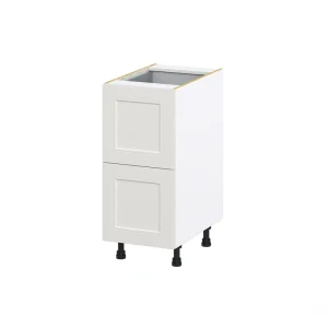 Hugo&Borg Belcourt 15-in W x 34.5-in H x 24-in D Gray Painted 3-Drawer Base Fully Assembled Cabinet (Recessed Panel Style) T726922387