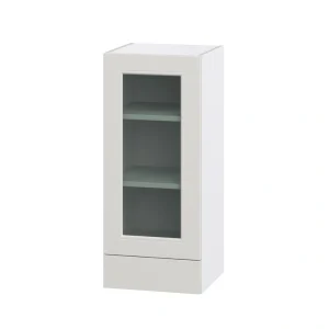 Hugo&Borg Belcourt 15-in W x 35-in H x 14-in D Gray Painted 1-Drawer Wall Fully Assembled Cabinet (Recessed Panel Shaker Style) T726922347