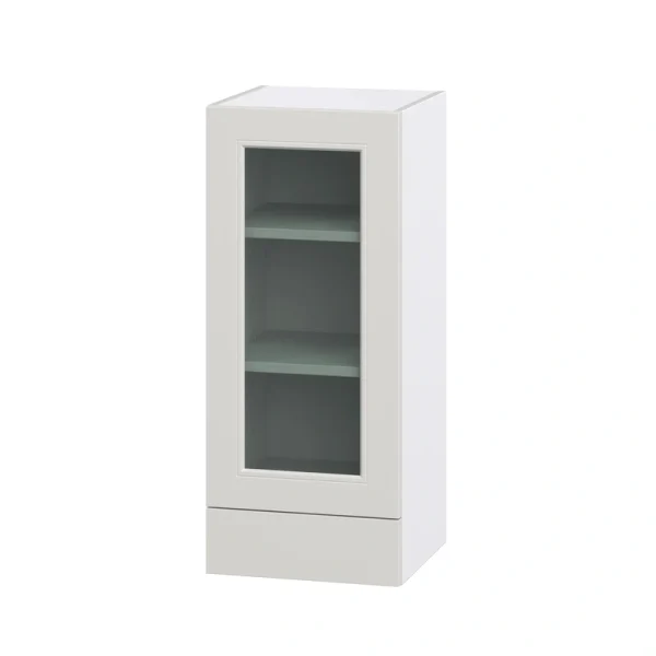 Hugo&Borg Belcourt 15-in W x 35-in H x 14-in D Gray Painted 1-Drawer Wall Fully Assembled Cabinet (Recessed Panel Shaker Style) T726922347