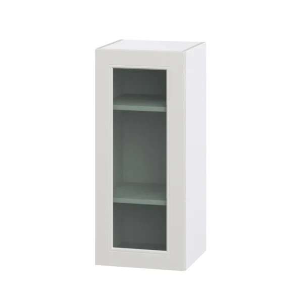 Hugo&Borg Belcourt 15-in W x 40-in H x 14-in D Gray Painted Wall Fully Assembled Cabinet (Recessed Panel Shaker Door Style) T726922317
