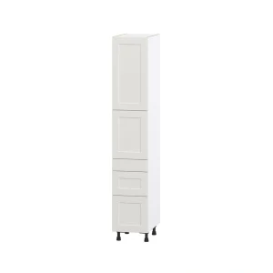 Hugo&Borg Belcourt 15-in W x 84.5-in H x 24-in D Gray Painted 5-Drawer Pantry Fully Assembled Cabinet (Recessed Panel Shaker Style)