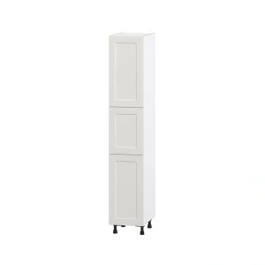 Hugo&Borg Belcourt 15-in W x 84.5-in H x 24-in D Gray Painted Pantry Fully Assembled Cabinet (Recessed Panel Shaker Door Style)