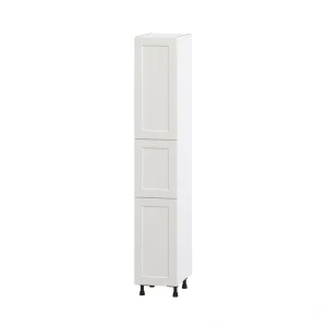 Hugo&Borg Belcourt 15-in W x 89.5-in H x 24-in D Gray Painted Pantry Fully Assembled Cabinet (Recessed Panel Shaker Door Style)