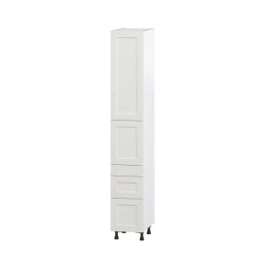 Hugo&Borg Belcourt 15-in W x 94.5-in H x 24-in D Gray Painted 5-Drawer Pantry Fully Assembled Cabinet (Recessed Panel Shaker Style)