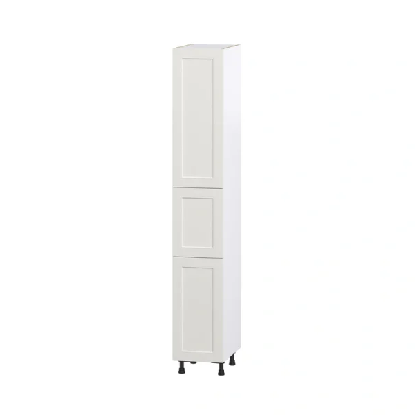 Hugo&Borg Belcourt 15-in W x 94.5-in H x 24-in D Gray Painted Pantry Fully Assembled Cabinet (Recessed Panel Shaker Door Style)