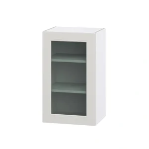 Hugo&Borg Belcourt 18-in W x 30-in H x 14-in D Gray Painted Wall Fully Assembled Cabinet (Recessed Panel Shaker Door Style)